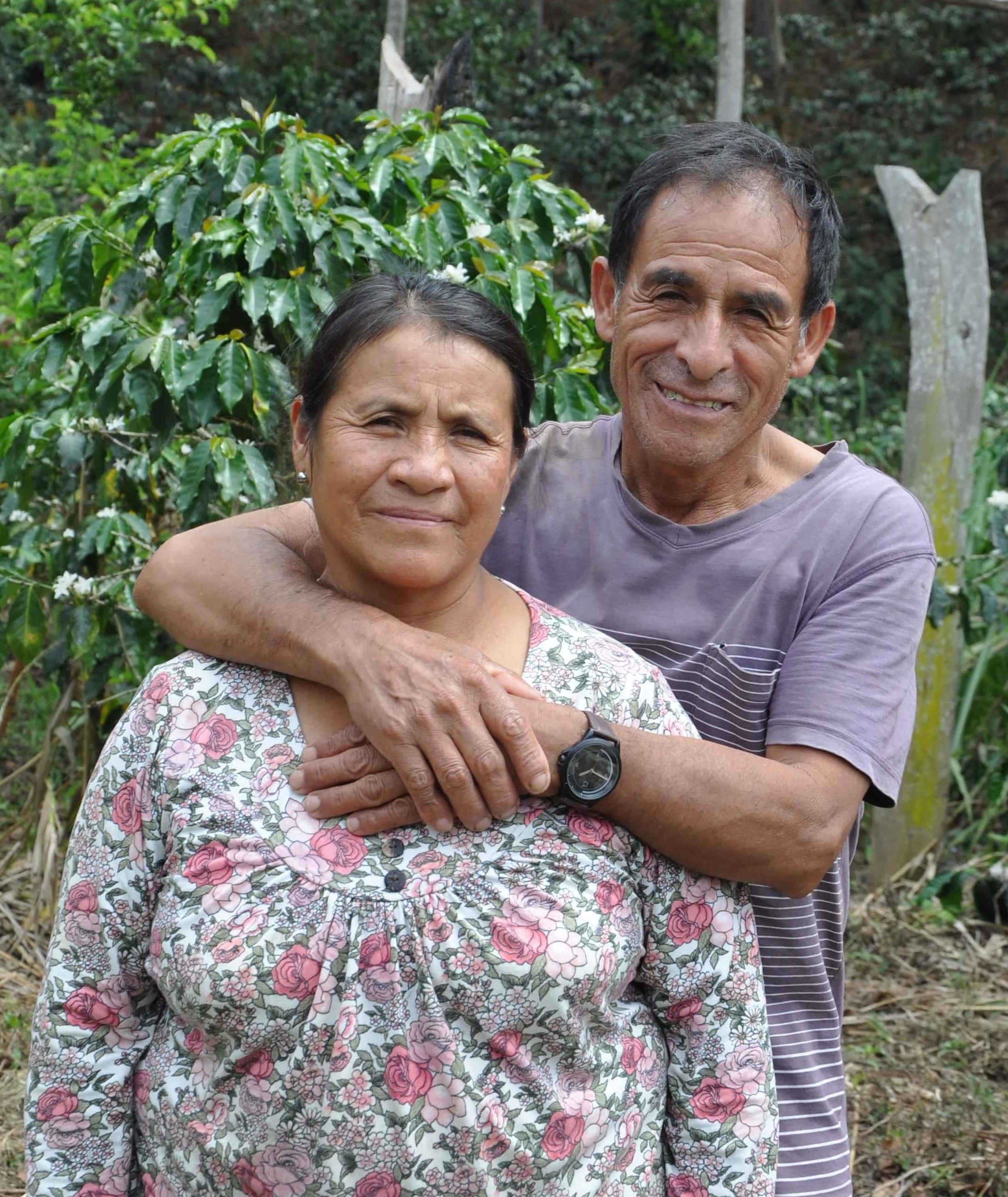 Raúl and Carmen Alanya Saramiento on their farm in San Martín de Pangoa
