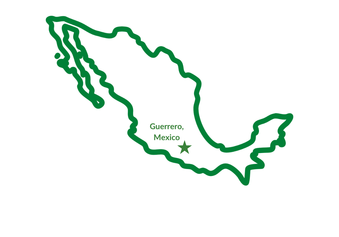 Guerrero, MX Map